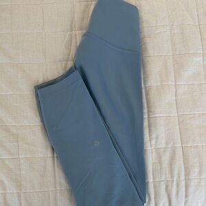 Powder blue Wunder under lululemon leggings